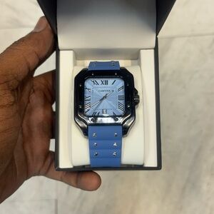 Blue and Black Luxury Watch